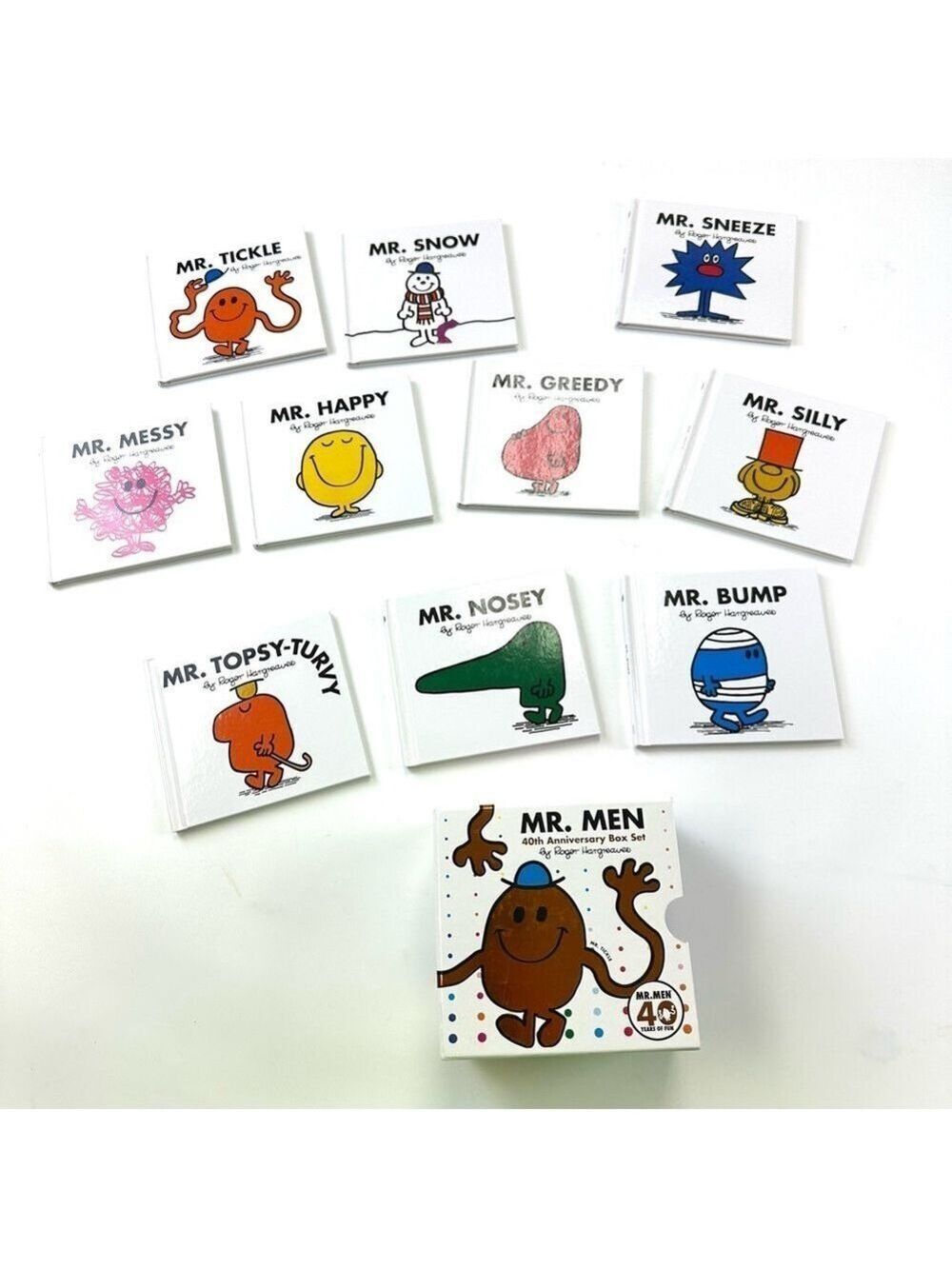 Mr Men 10 hardcover book set 40th Anniversary Boxed set